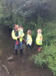 Litter squad #1, making their way into the water